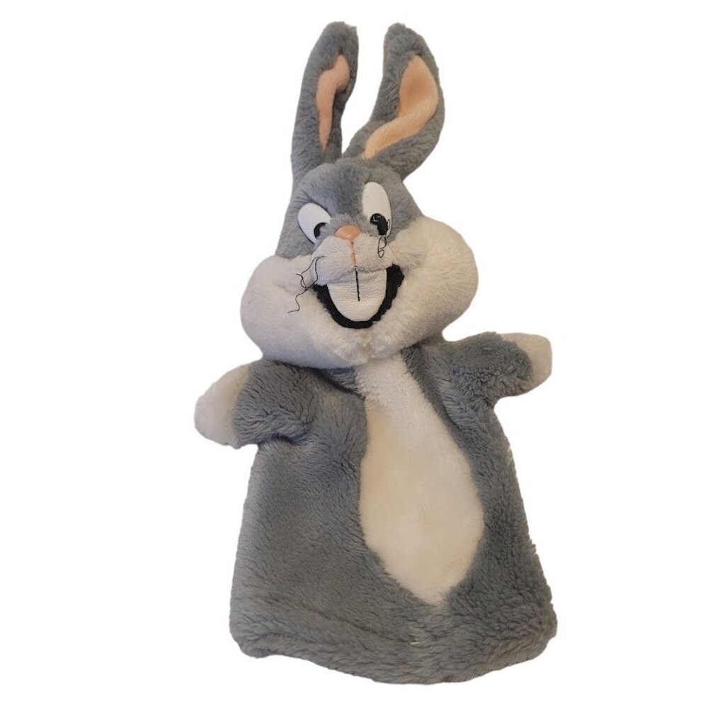 VTG 1993 Bugs Bunny Hand Puppet Special Effects 24K Plush Warner Bros 15 Inch